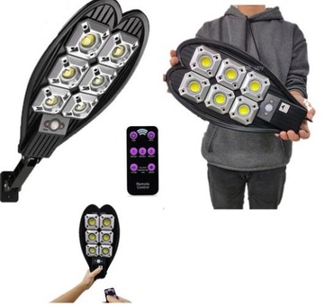 LAMPA SOLARNA LED CZUJNIK RUCHU ZMIERZCHU + PILOT