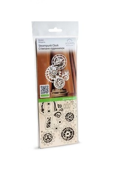 UGEARS Steampunk Clock - Деревянная механическая модель для сборки