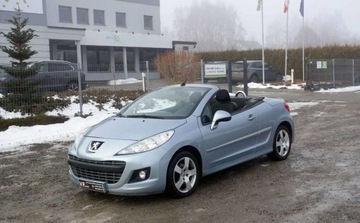Peugeot 207 CC 1.6 VTi 120KM 2010 Peugeot 207 CC 1.6 120KM Kabriolet Zarejestrowany Klima Grzane fotele 1.6