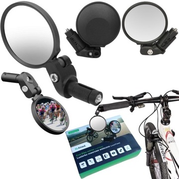 Зеркало для велосипеда, левое, правое, 360 градусов, для задней точки руля