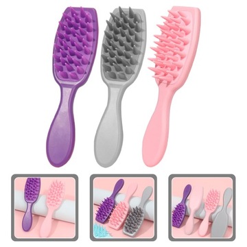 Шампунь, массажная расческа и скраб для кожи головы.