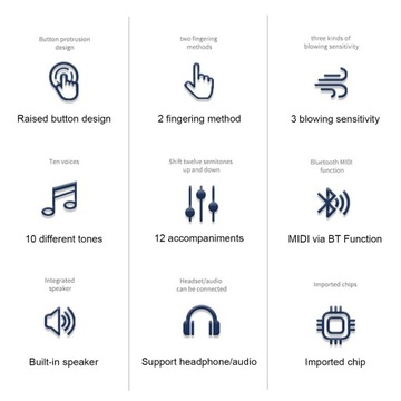 Цифровой электронный духовой инструмент портативный