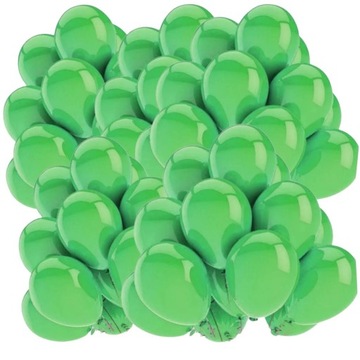 Balony ZIELONE sylwester urodzinowe duże 50szt