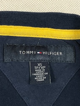 Tommy Hilfiger Denim granat unikat logo print XS S