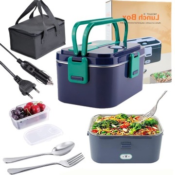 ELEKTRYCZNY PODGRZEWANY POJEMNIK PUDEŁKO NA LUNCH 1.8L