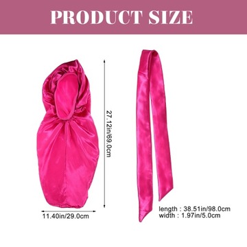 1 комплект шелковой повязки для сна с вьющимися волосами