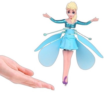 Latająca lalka FROZEN sterowana ręką USB LED ELSA