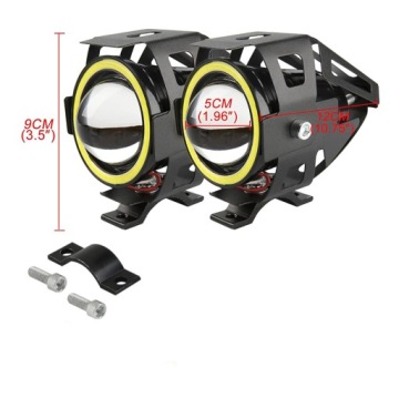 2x МОТОЦИКЛОВЫЕ ГАЛОГЕННЫЕ ЛАМПЫ КОЛЬЦЕВЫЕ ФАРЫ LED 3Ccc