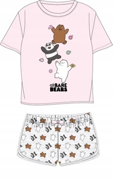 PIŻAMA DZIEWCZĘCA MISIE BARE BEARS KR. RĘKAW - 140