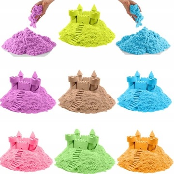 СУПЕР МЯГКИЙ КИНЕТИЧЕСКИЙ ПЕСОК НАБОР XXL ДЛЯ БАССЕЙНА ПЕСОЧНИЦА ИГРУШКИ ФОРМА