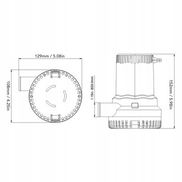 Трюмный насос SEAFL 24V 2000GPH