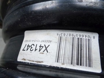 4× DISK OCELOVÝ HYUNDAI OE GETZ 5.0" X 13" 5X100