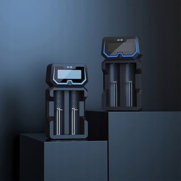 Зарядное устройство для литий-ионных аккумуляторов XTAR X2 20700 21700 закреплено