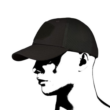 Czapka z daszkiem MESH RipStop / CZARNY