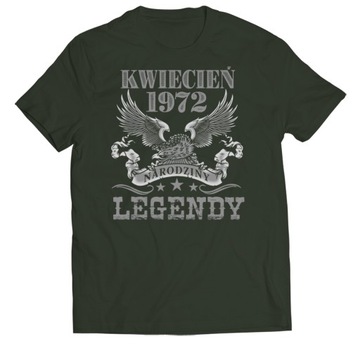 KOSZULKA NA 50 URODZINY KWIECIEŃ ORZEŁ 1972 XL