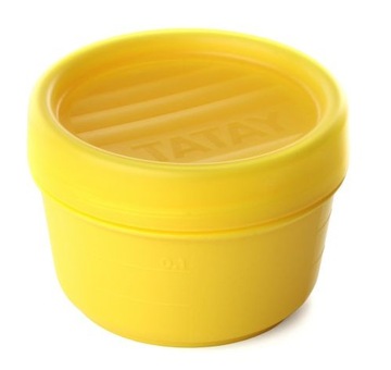 Pojemnik zakręcany 200 ml szczelny Żółty