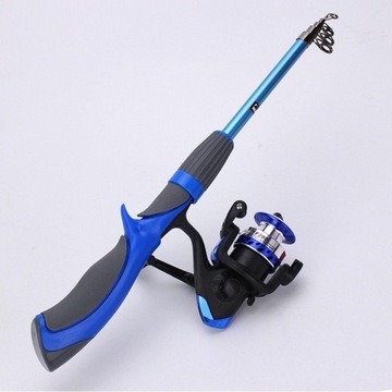 Удочки для зимней рыбалки Superhard Blue из углеродного волокна