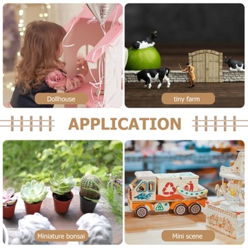 МИНИ ЗАБОР ДЛЯ КУКОЛЬНЫХ ДОМИКОВ 2 ШТ.