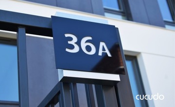 Podświetlany numer domu tabliczka tablica adresowa adres IN-AN LED 35x35