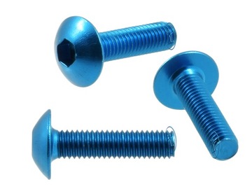 АЛЮМИНИЕВЫЙ ОБТЕКАТЕЛЬ ВИНТ M5 СИНИЕ винты