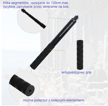 360 ONE X X2 X3 Invisible Selfie Stick 120cm Kijek Insta