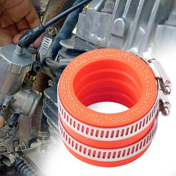 Карбюратор мотоцикла Силиконовый адаптер Впускной коллектор карбюратора оранжевый