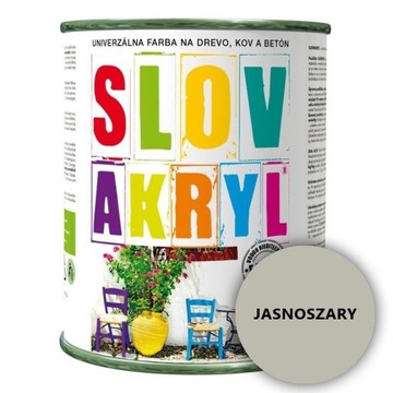 Farba akrylowa do pergoli JASNOSZARY 5 L