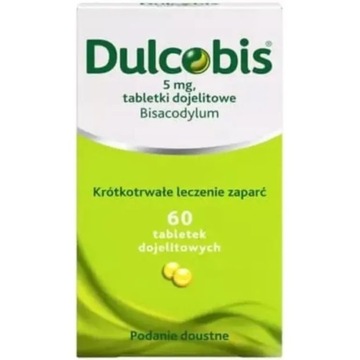 DULCOBIS NA ZAPARCIA 5MG 60 TABLETEK DOJELITOWYCH