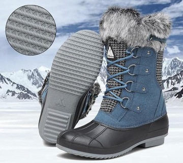 Mishansha Buty Zimowe Śniegowce r.37/23cm