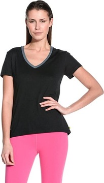 Zumba V-Neck TOP koszulka FITNESS czarna XS 34
