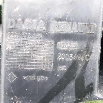 DACIA LOGAN I KOMBI ABSORBÉR NÁRAZNÍKU ZADNÍHO ZADNÍ 8200832180