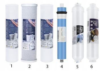 ФИЛЬТР ДЛЯ ВОДЫ ОБРАТНОГО ОСМОСА RO6 OSMOTEC 75 GPD