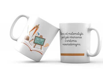 Kubek dla nauczycielki MATEMATYKI prezent MATMA