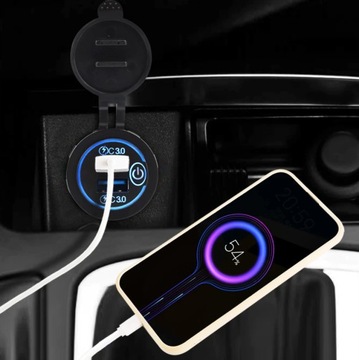 2 РАЗЪЕМА USB QC3.0 ВСТРОЕННОЕ БЫСТРОЕ ЗАРЯДНОЕ УСТРОЙСТВО