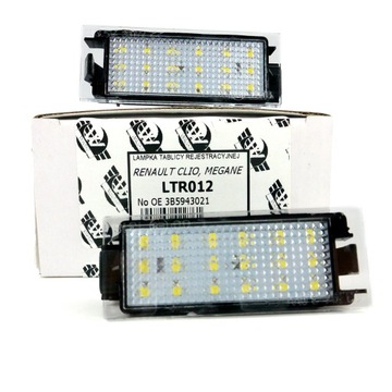LAMPKI LED PODŚWIETLENIA TABLICY REJESTRACYJNEJ