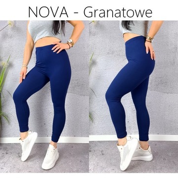 LEGGINSY BAMBUSOWE DŁUGIE z WYSOKIM STANEM getry KRYJĄCE JAKOŚĆ - 8XL/9XL