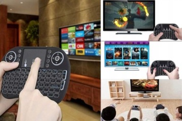 МИНИ-БЕСПРОВОДНАЯ ПОРТАТИВНАЯ КЛАВИАТУРА BLUETOOTH LED BT ПК SMART TV