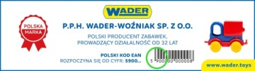 Wader Kid Cars samochodziki , autka - 60000