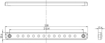СТОП-СИГНАЛ ЗАДНИЙ ФОНАРЬ КРАСНЫЙ LED 12-24В WAŚ
