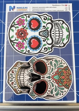 Мексиканские термонаклейки с черепом - набор из 2 шт.