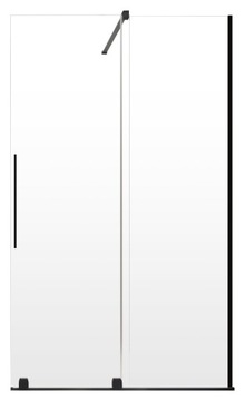 Kabina ścianka FURO Black Walk-in 80x200 Radaway