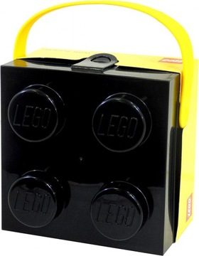 Lunchbox klocek LEGO z rączką czarny