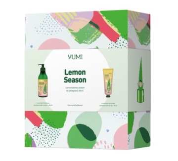 YUMI LEMON SEASON zestaw: mydło w płynie 400 ml + krem do rąk 75 ml