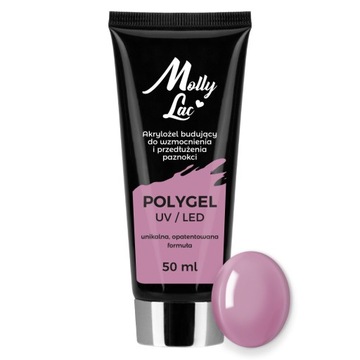 Akrylożel polygel MollyLac Bean Paste 50ml