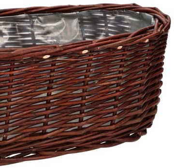 КОРЗИНА, ПЛЕТЕНЫЙ ЦВЕТОЧНЫЙ ГОРШОК, КРЫШКА 50, ДЕРЕВЯННАЯ КОРЗИНА
