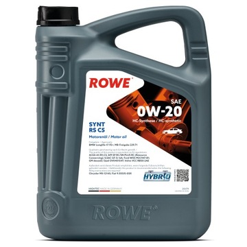 OLEJ ROWE 0W20 SYNT RS C5 5L