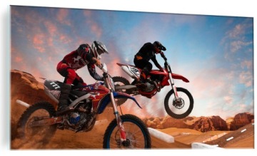 OBRAZ SZKLANY ścienny CROSS MOTOR SPORT 120x60