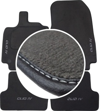 RENAULT CLIO IV 12-19r Dywaniki PREMIUM + HAFT PH4