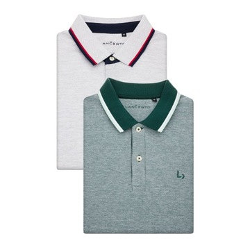 Zestaw Koszulek Polo 2-Pak Lancerto Tom 5XL