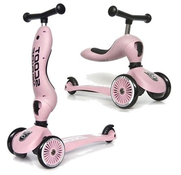 ScootAndRide Highwaykick 1 hulajnoga jeździk 2w1 / Rose